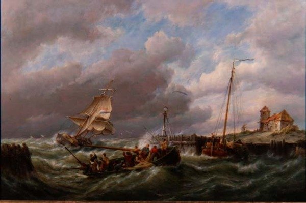 Na ostrově Texel v Holandsku od Pieter Cornelis Dommerson