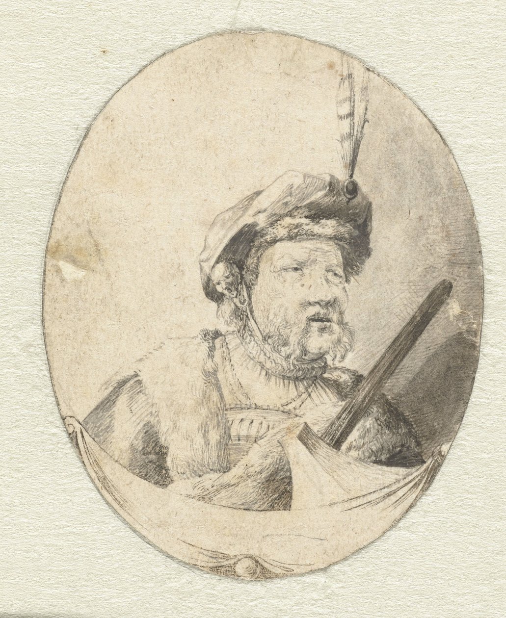 Busta muže v orientálním oblečení od Pieter Cornelisz. Verbeeck (possibly)