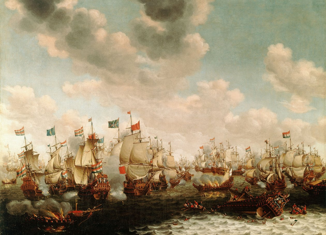 Čtyřdenní bitva od Pieter Cornelisz van Soest