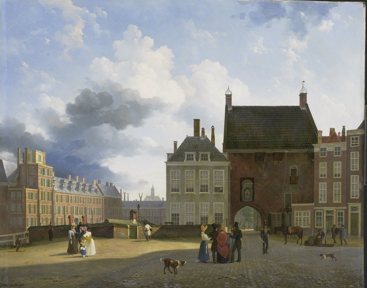 Vězeňská brána a místo, Haag od Pieter Daniel van der Burgh
