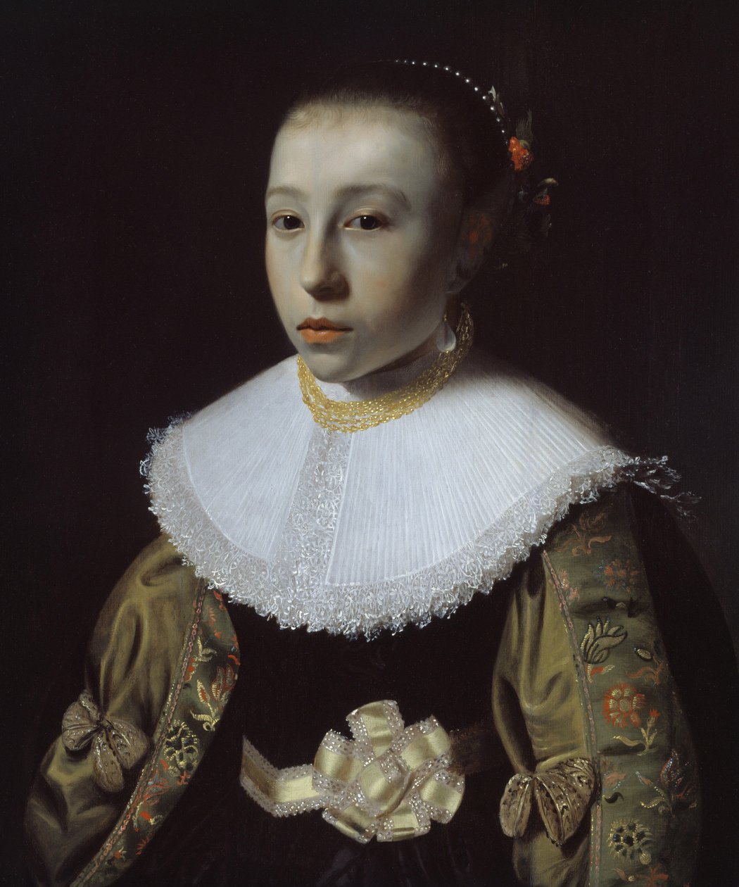 Portrét mladé dívky, 1633-35 od Pieter Dubordieu