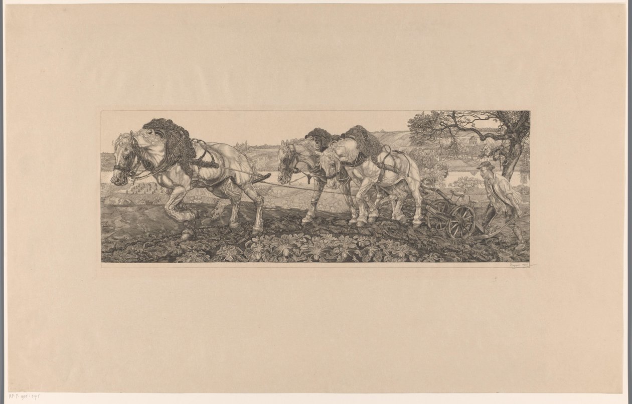 Orat koně (původní název) od Pieter Dupont (signed by artist)