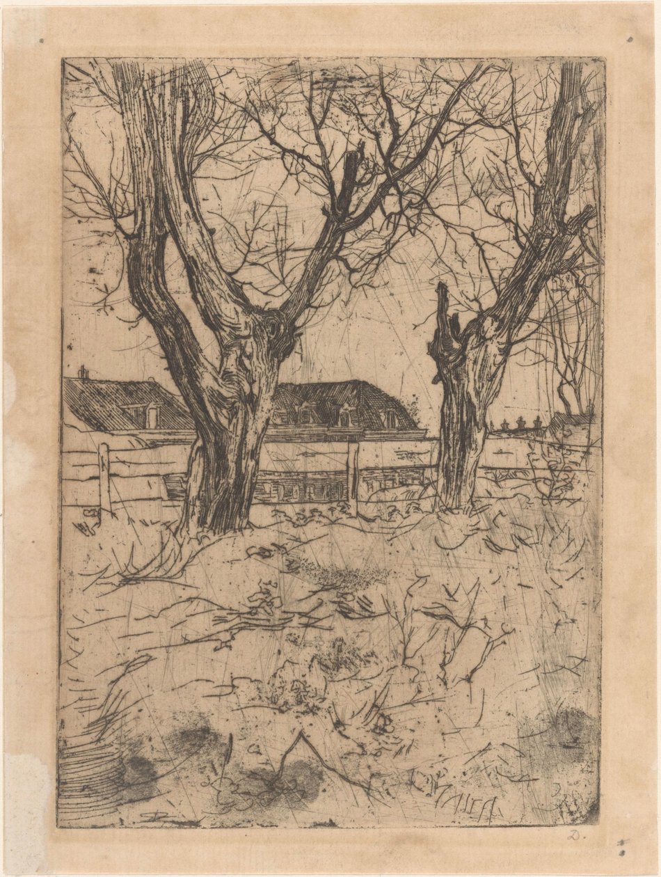 Dvě polardové vrby na plot od Pieter Dupont (signed by artist)