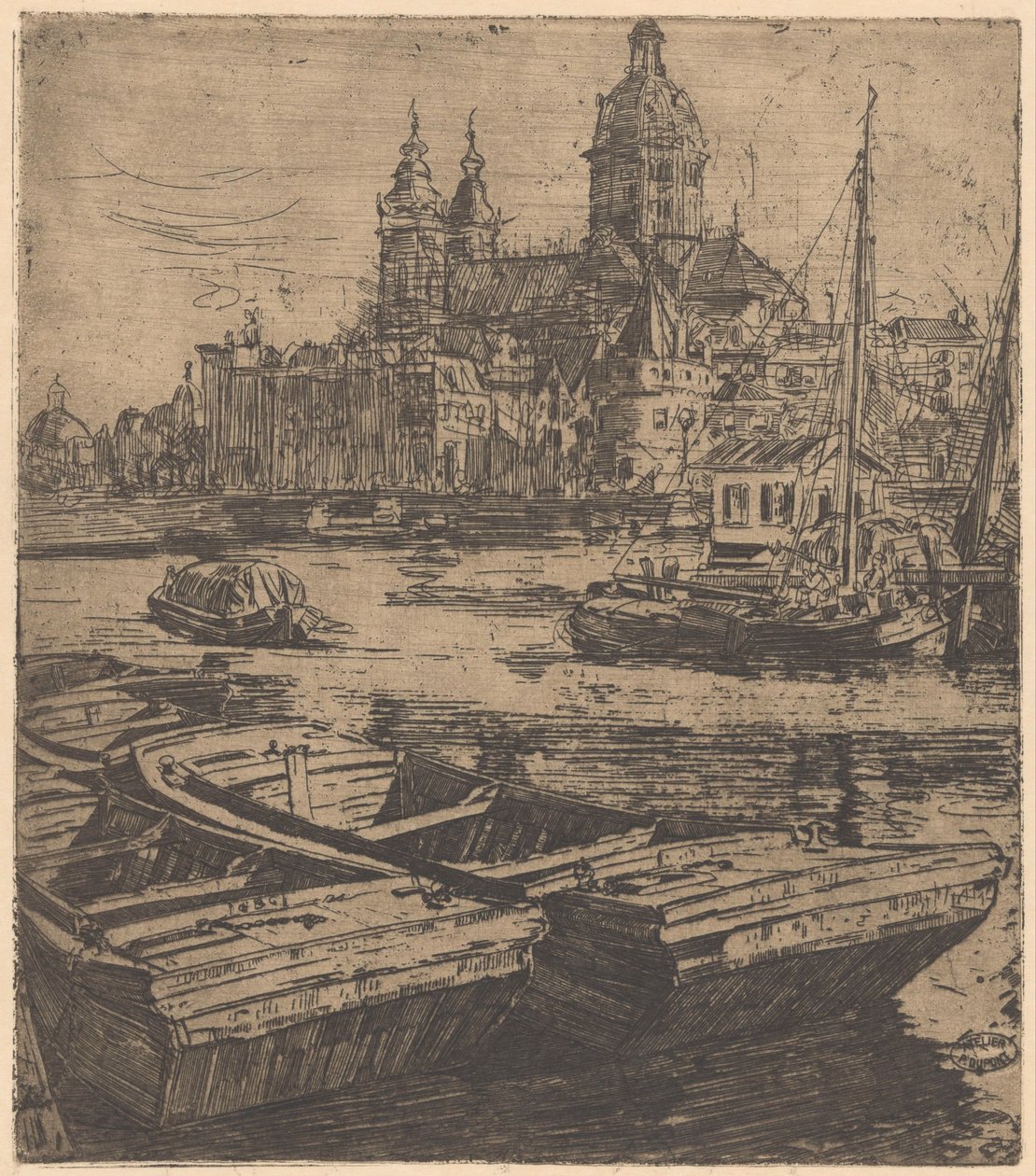 Bazilika svatého Mikuláše v Amsterdamu od Pieter Dupont
