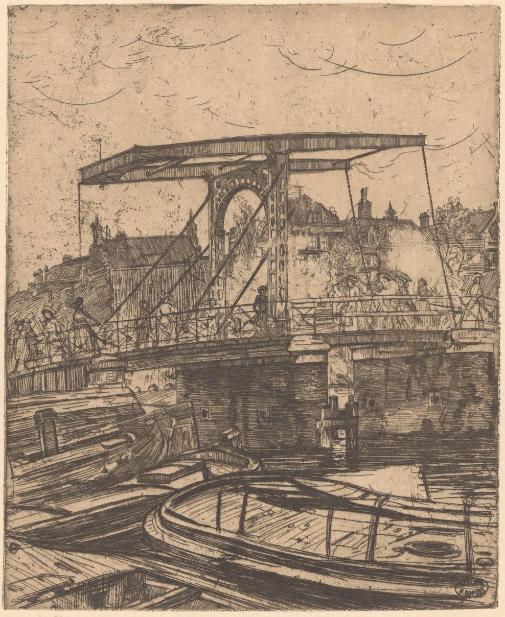 Skinny Bridge v Amsterdamu od Pieter Dupont