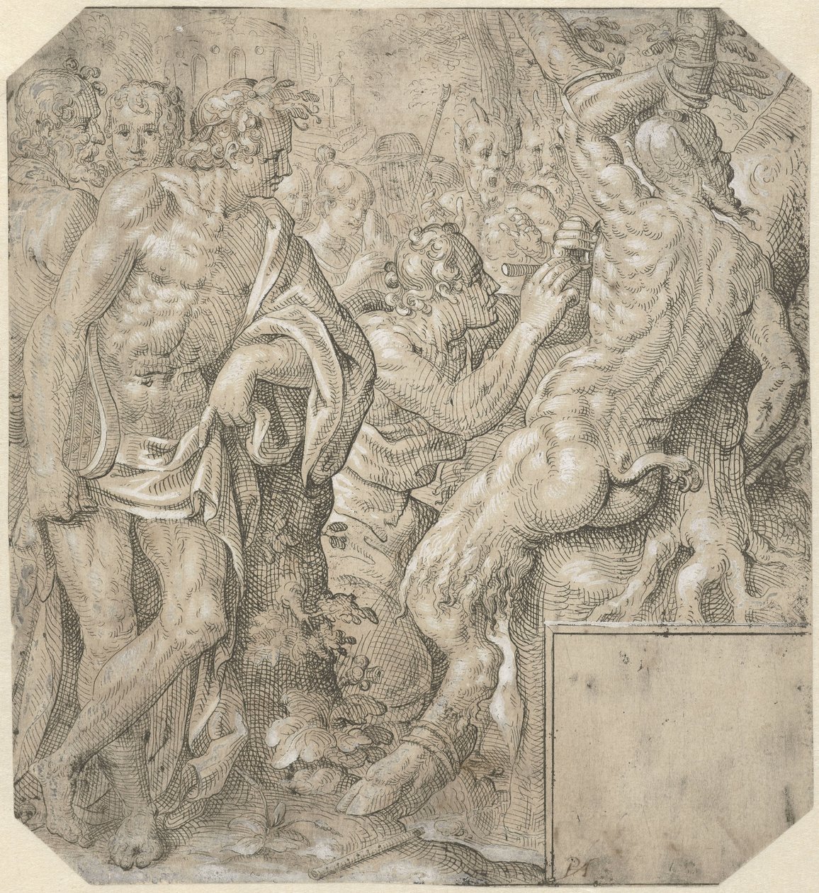 Apollo v Marsyas od Pieter Feddes van Harlingen