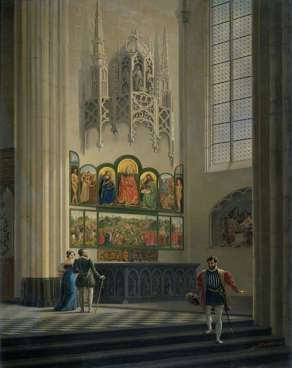 Gentský oltář v katedrále sv Bavo v Gentu, 1829 od Pieter Frans De Noter