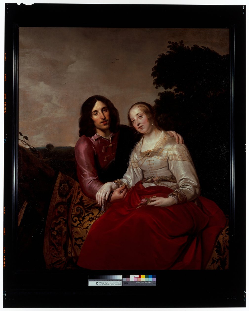 Manželský Portrét Mladého Páru V Krajinném Prostředí od Pieter Fransz. de Grebber