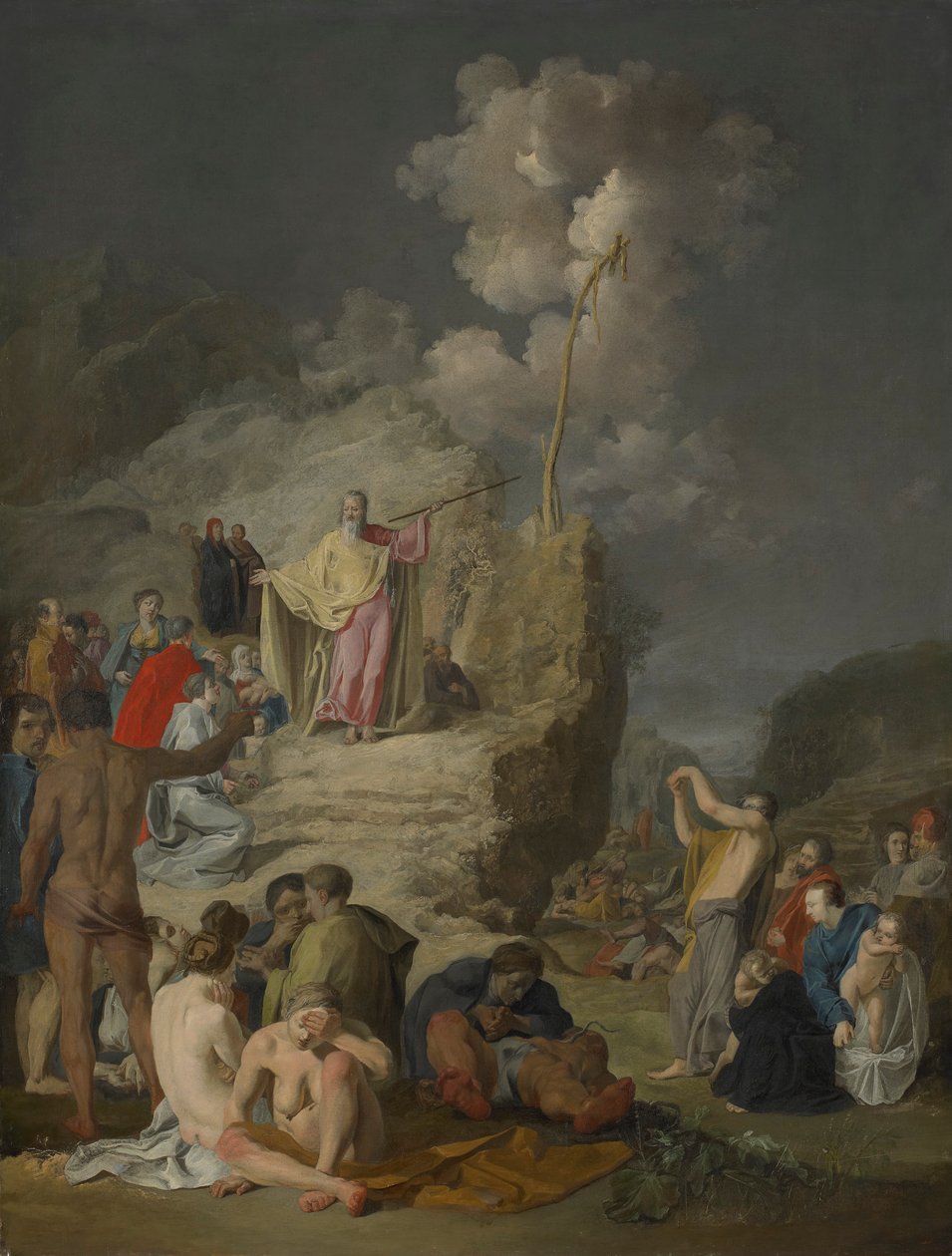 Mojžíš a drzý had od Pieter Fransz. de Grebber