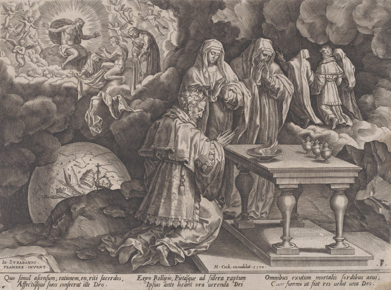 Stáří a smrt, z Běhu lidského života, 1570. od Pieter Furnius