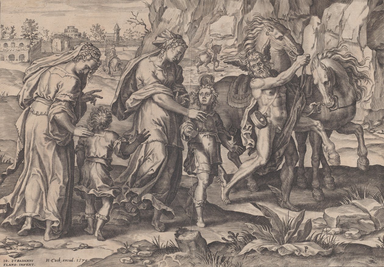 Mládí, z Běhu lidského života, 1570. od Pieter Furnius