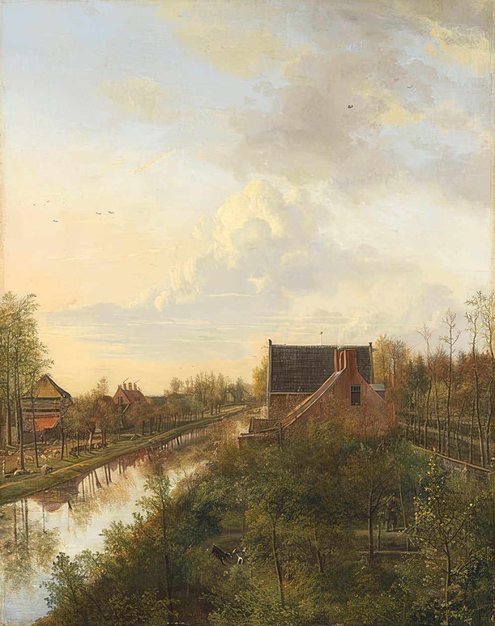 Kanál v Gravelandu. 1818 od Pieter Gerardus van Os