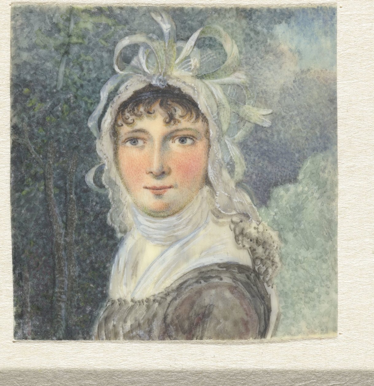 Portrét ženy s kloboukem s luky od Pieter Gerardus van Os