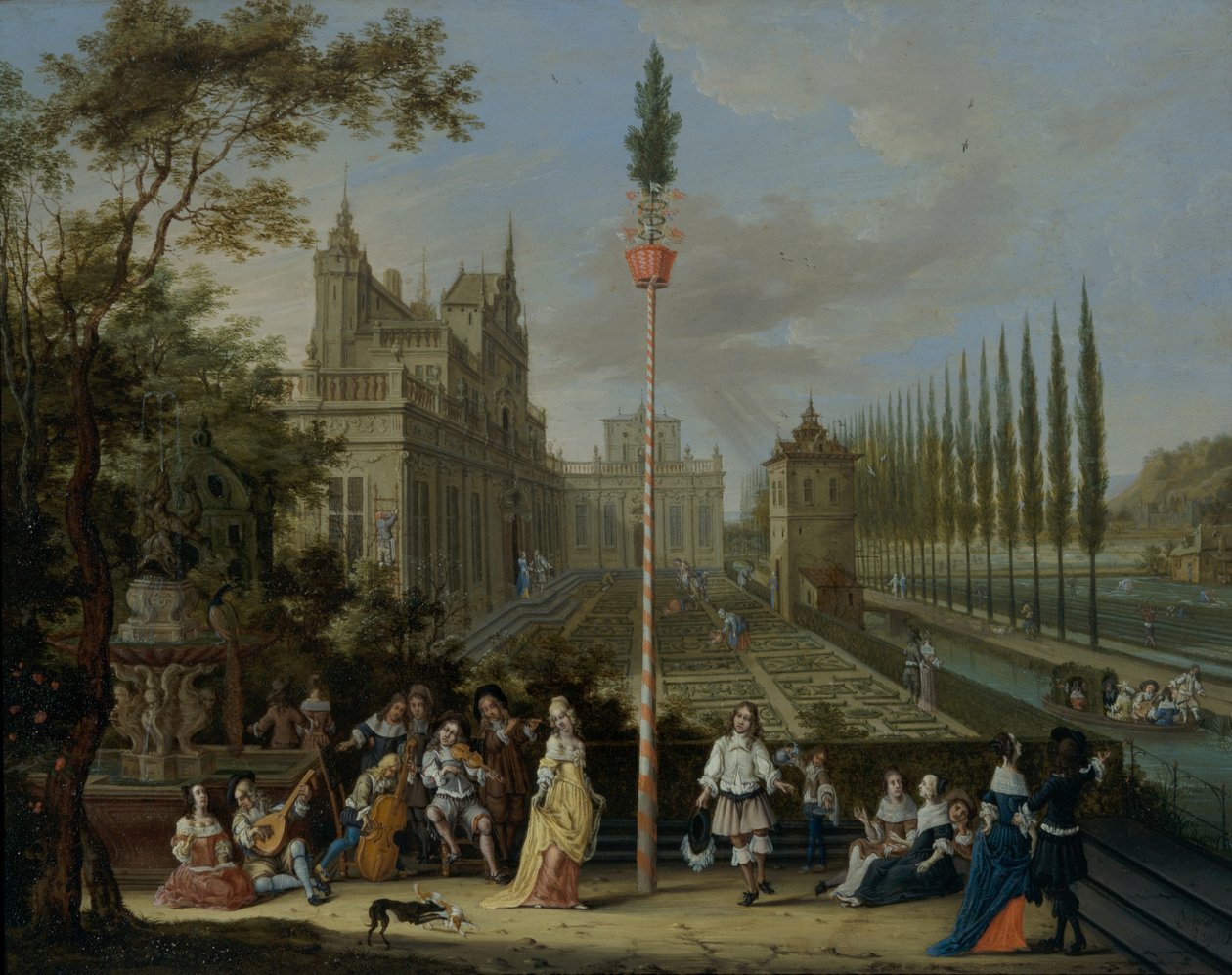 Figuurit tanssivat Maypole