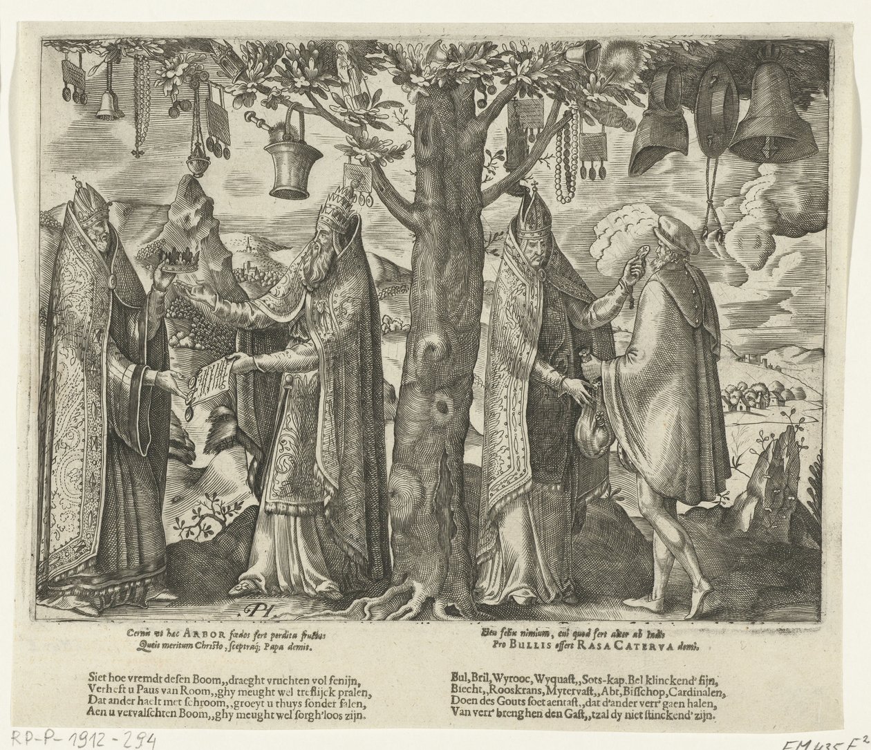Strom římského modlářství, kolem roku 1570 od Pieter Huys
