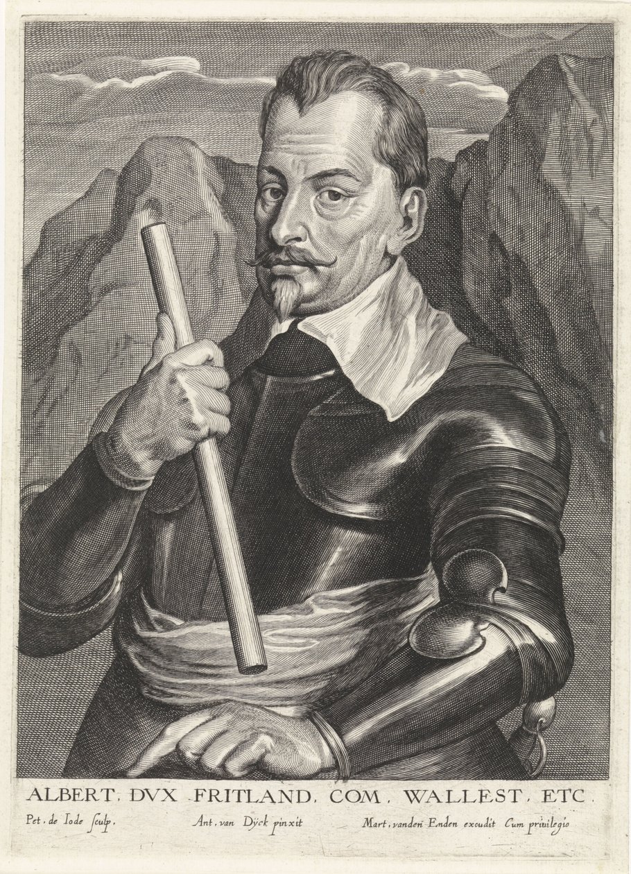 Albrecht z Valdštejna 1583-1634, kolem 1630 od Pieter I Jode de