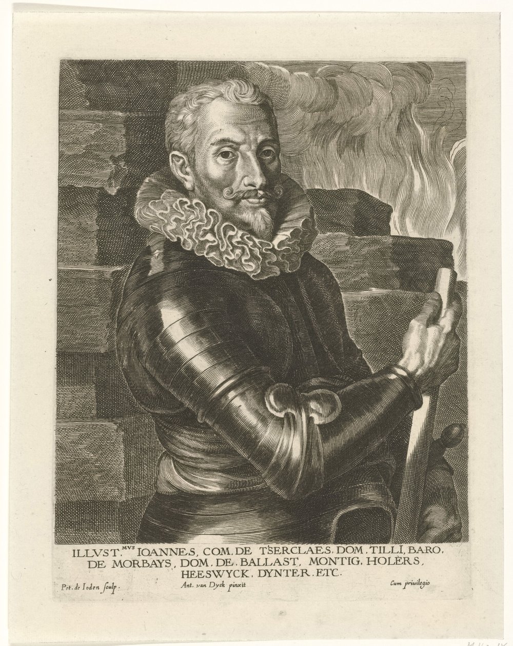 Portrét Johanna Tserclaese, hraběte z Tilly od Pieter I Jode de