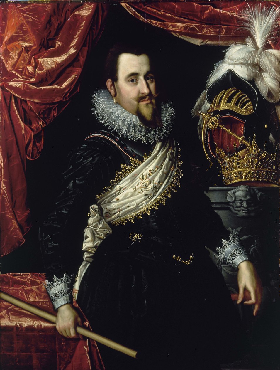Portrét dánského krále Kristiána IV. 1577-1648, c. 1615 od Pieter Isaacsz