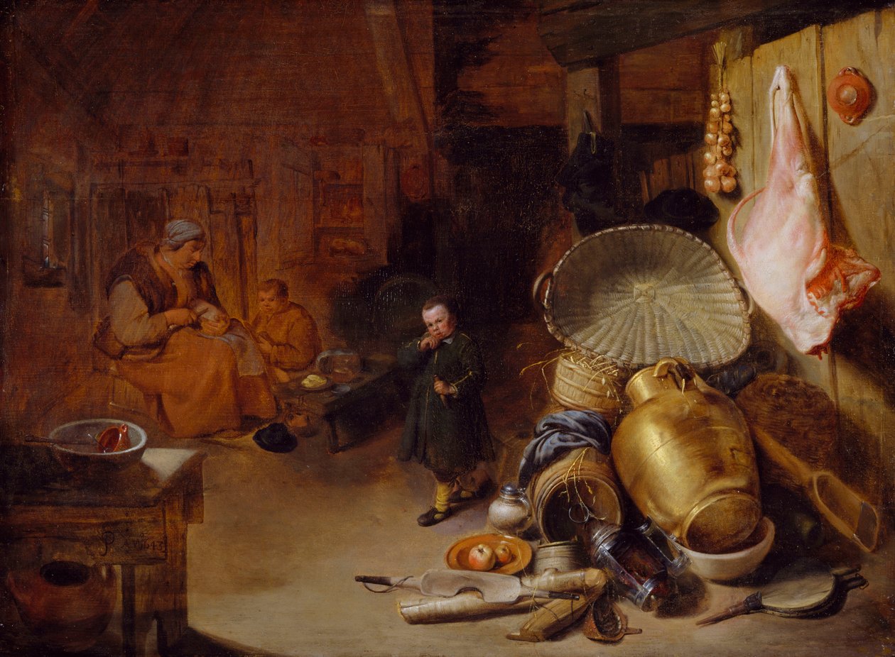 Interiér s figurami, 1643 od Pieter Jacobsz Duyfhuysen