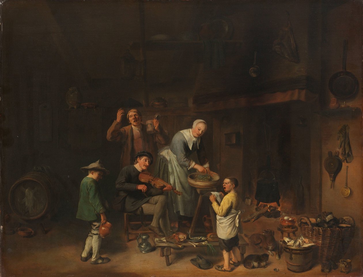 Selské rodinné zpívání od Pieter Jacobsz. Duyfhuysen