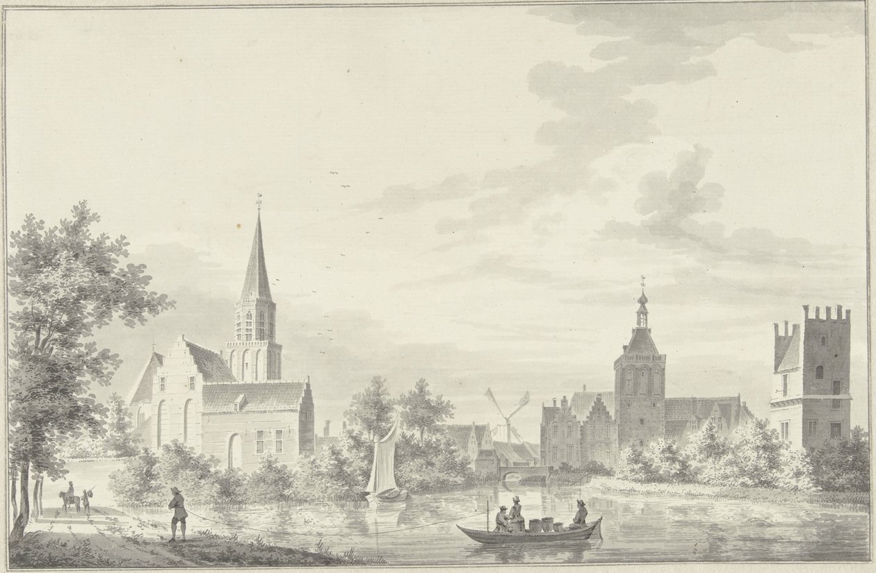 Pohled na Culemborg od Pieter Jan van Liender