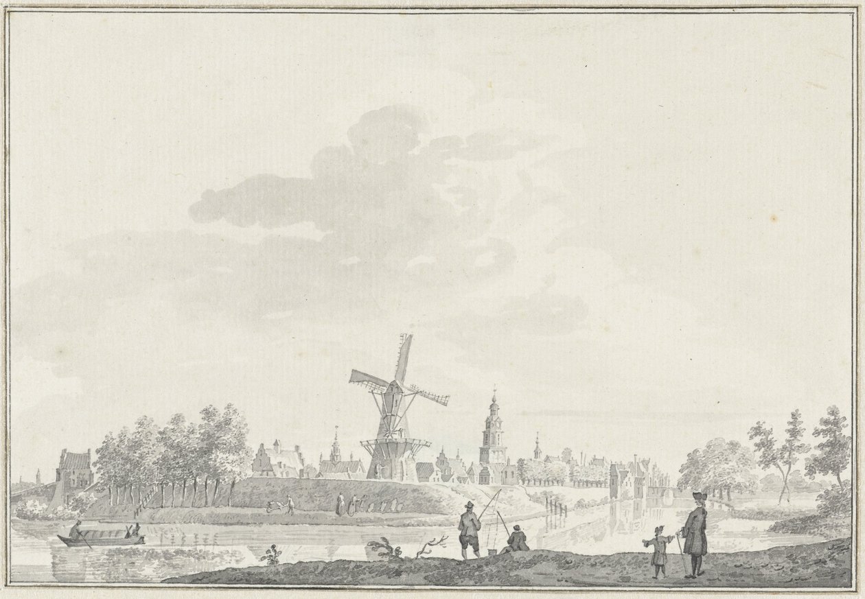 Pohled na město Buren od Pieter Jan van Liender
