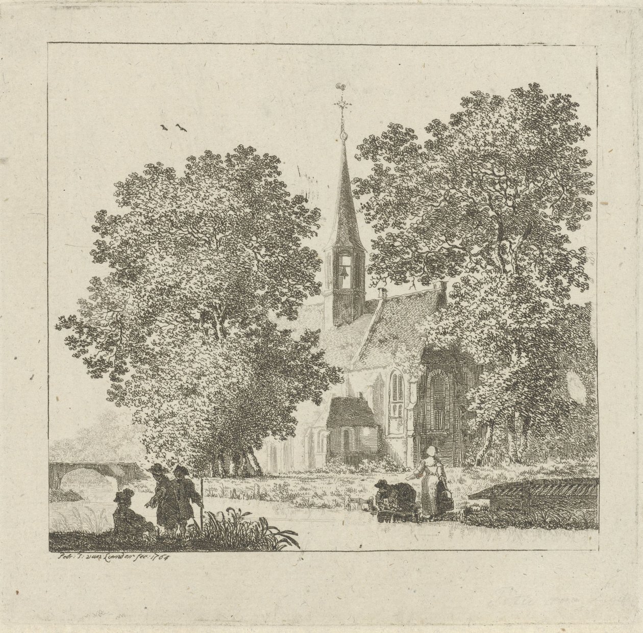 Pohled na kostel od Pieter Jan van Liender