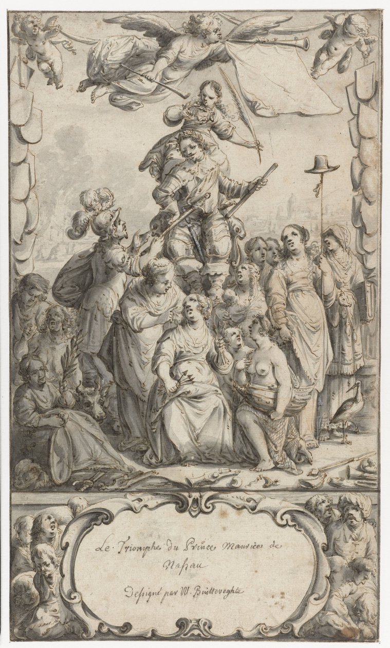 Design Frontispiece pro Fredericka Hendricka van Nassauwa od Pieter Jansz