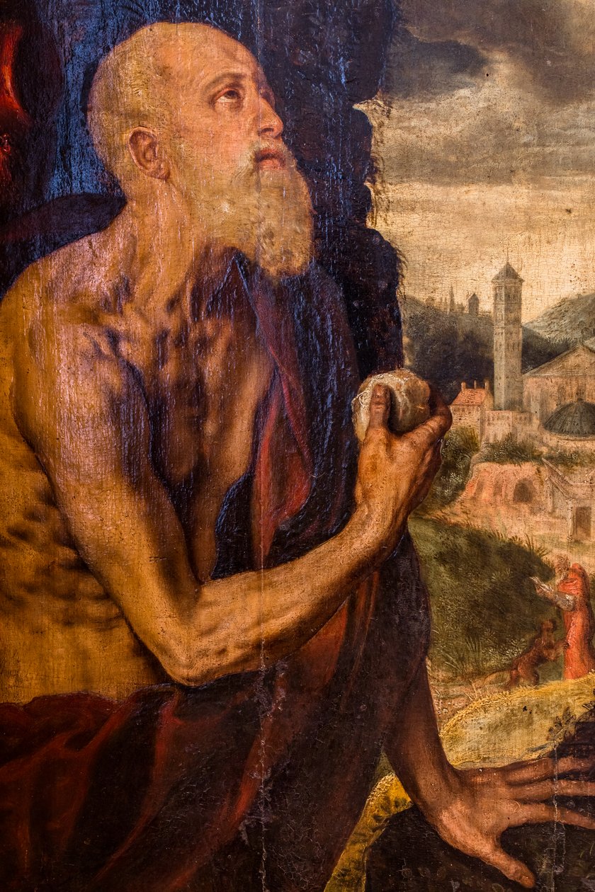 Svatý Jeroným Kajícník od Pieter Jansz. Pourbus