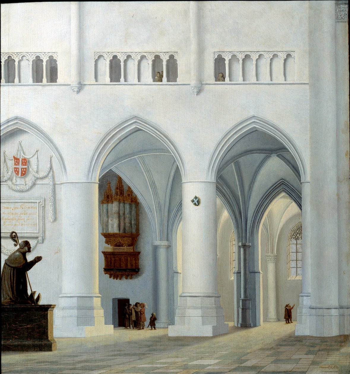 Interiér kostela svatého Bavona v Haarlemu Obraz od Pietera Jansze Saenredama (1597-1665) (ec.holl.) 1630 od Pieter Jansz Saenredam