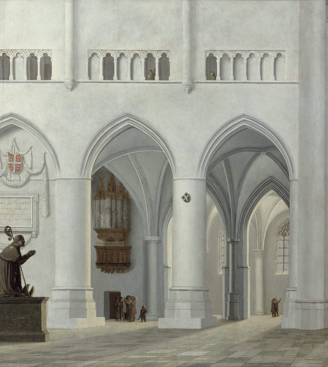 Interiér kostela svatého Bavo, Haarlem, 1630 od Pieter Jansz Saenredam