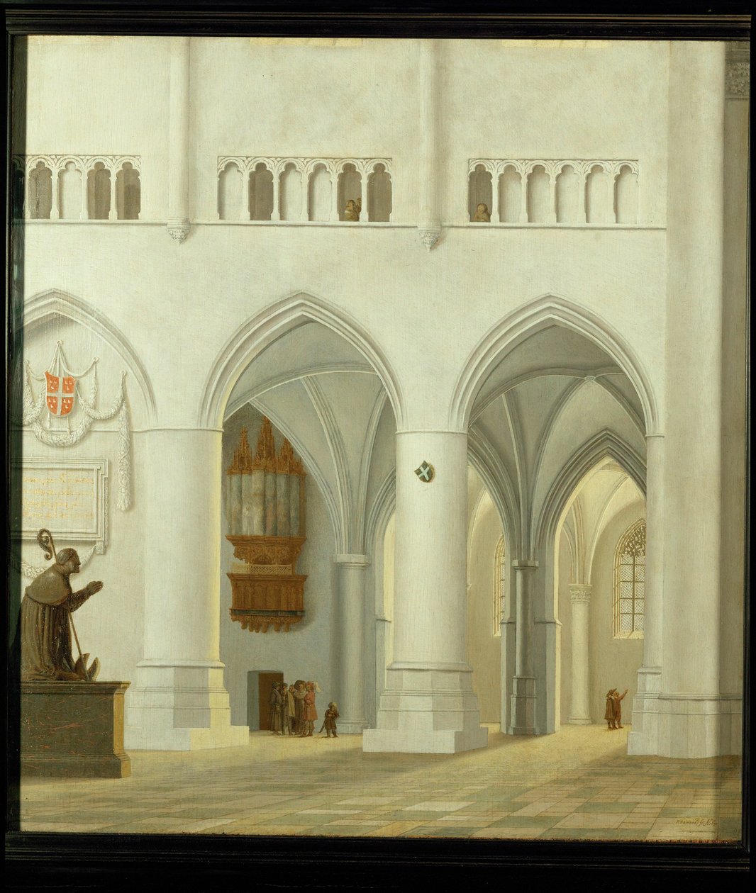 Interiér kostela svatého Bavo v nizozemském Haarlemu ... od Pieter Jansz Saenredam