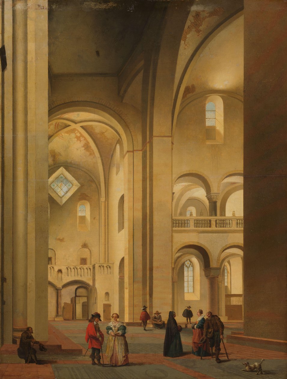 Příčná loď Mariakerk v Utrechtu, při pohledu ze severovýchodu od Pieter Jansz Saenredam