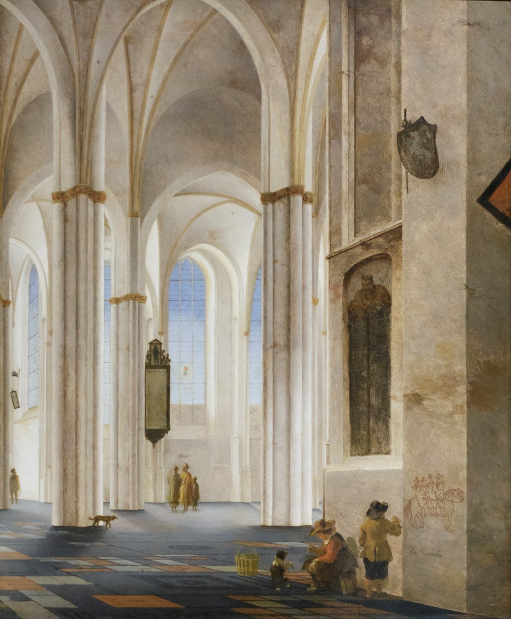 Interiér kostela Buurkerk v Utrechtu od Pieter Jansz Saenredam