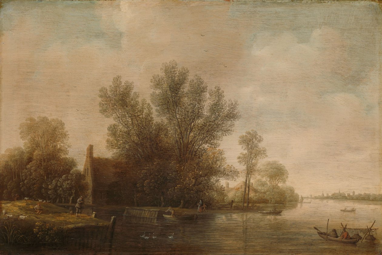 Říční krajina od Pieter Jansz. van Asch