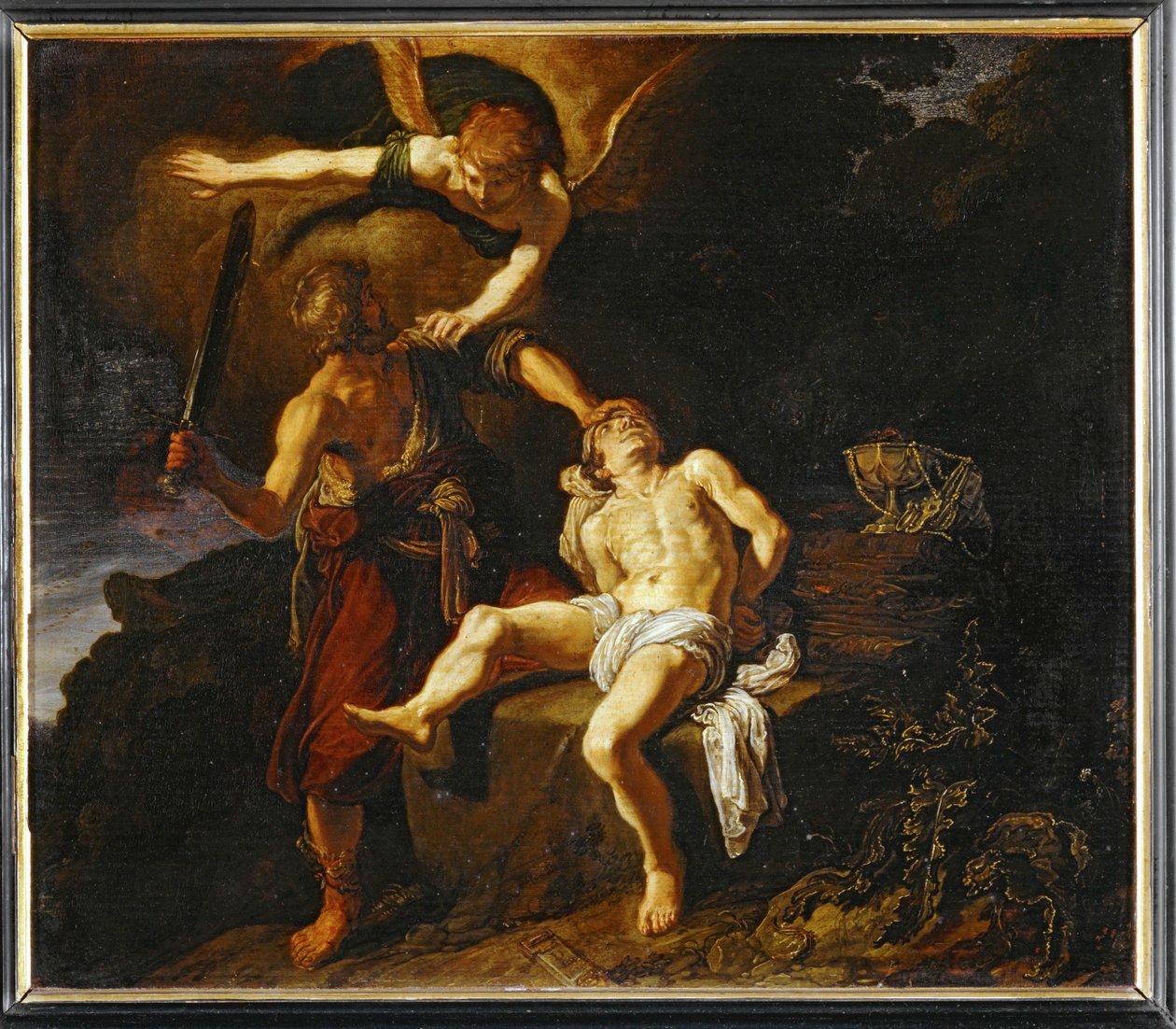 Abrahamova oběť... od Pieter Lastman