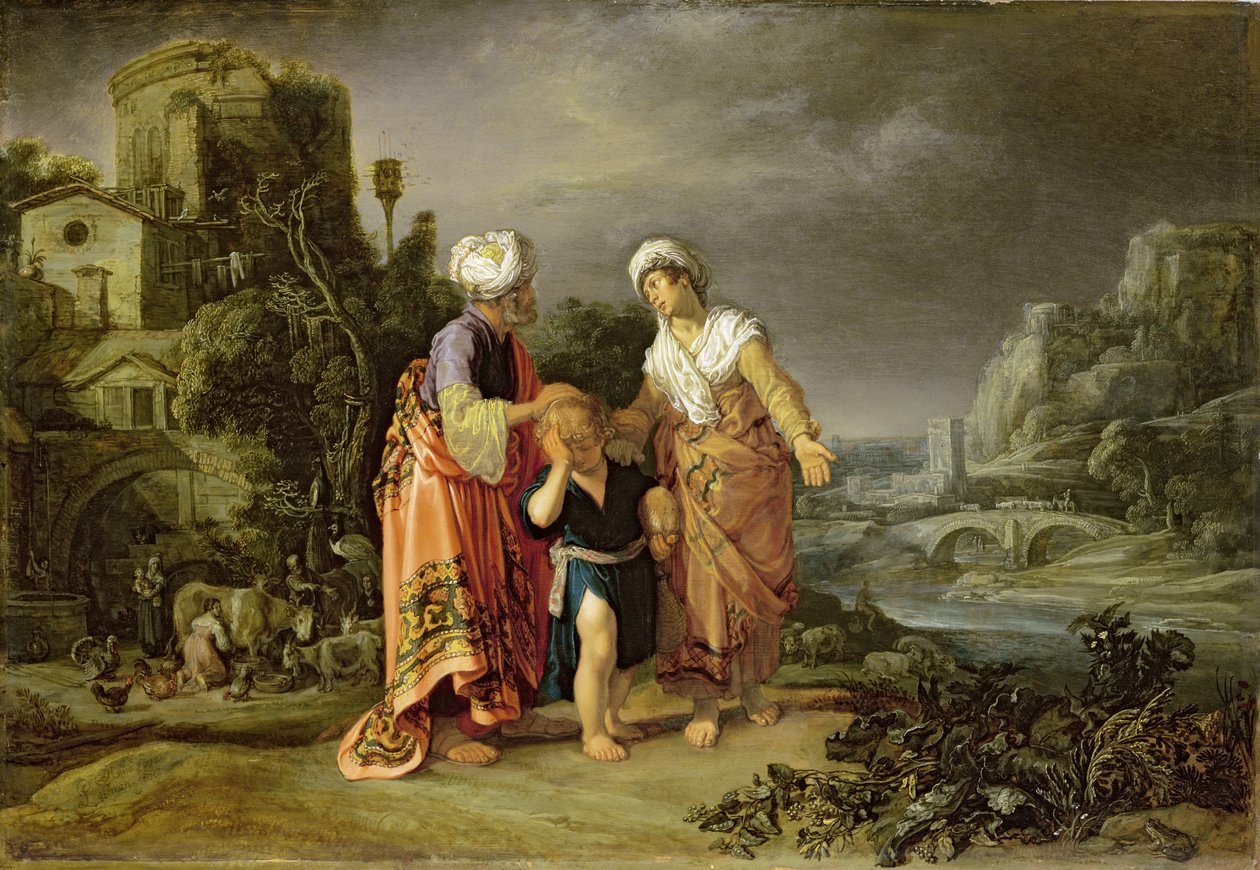 Vyhnání Hagar, 1612 od Pieter Lastman