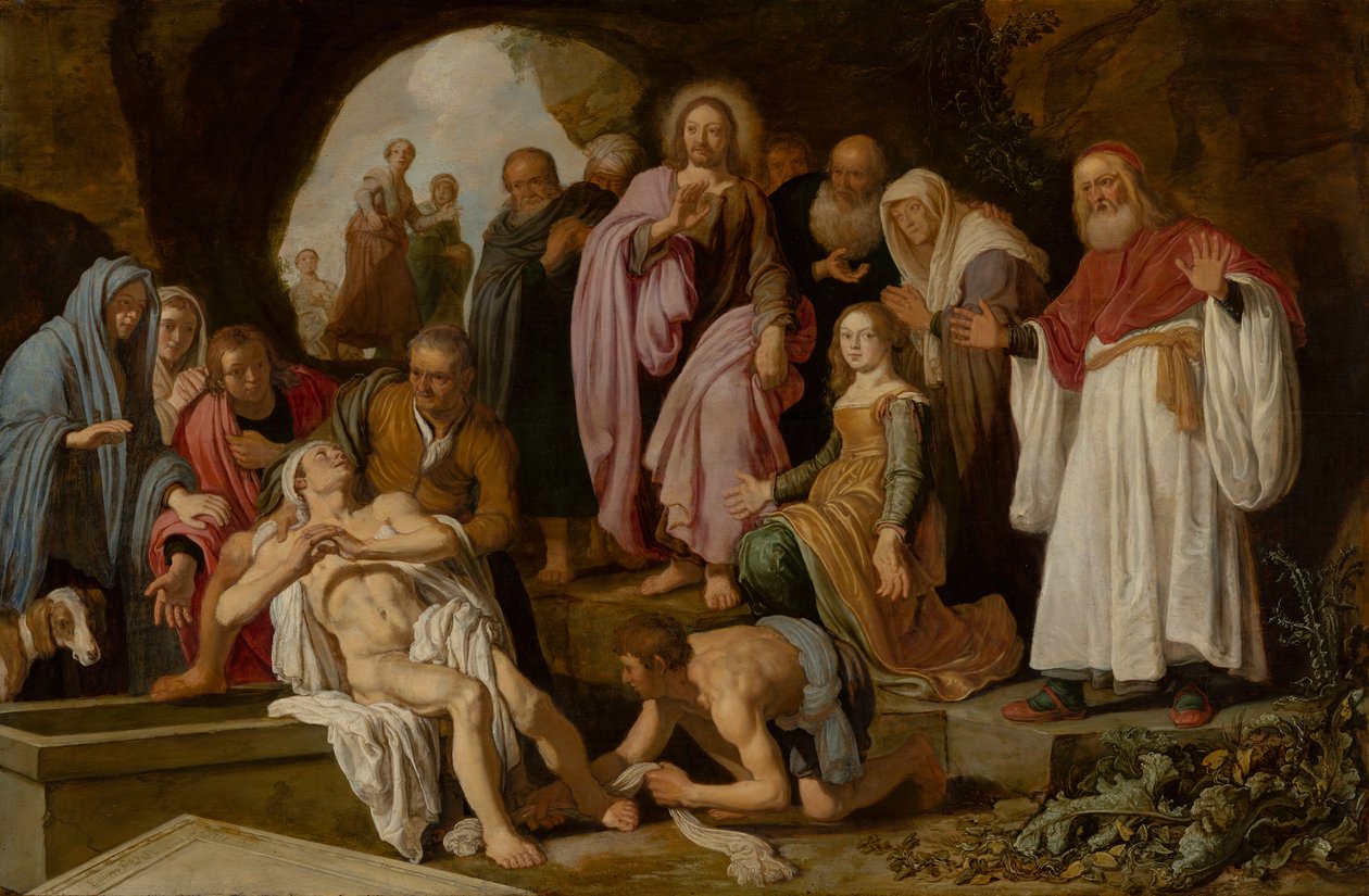 Vzkříšení Lazara od Pieter Lastman
