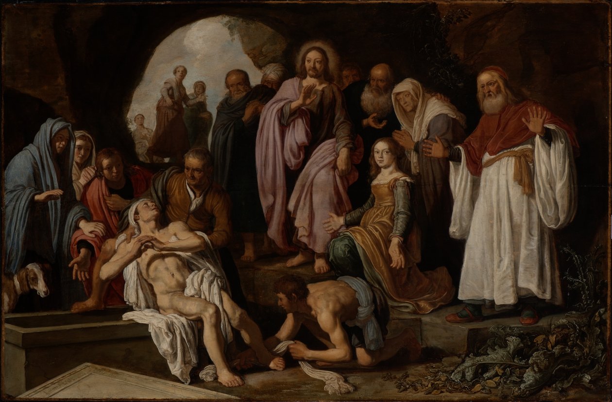 Vzkříšení Lazara od Pieter Lastman