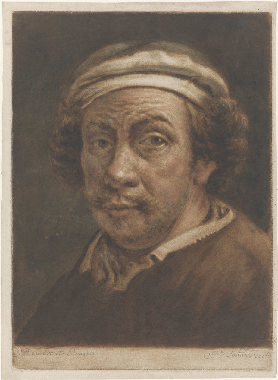 Portrét Rembrandta van Rijna od Pieter Louw
