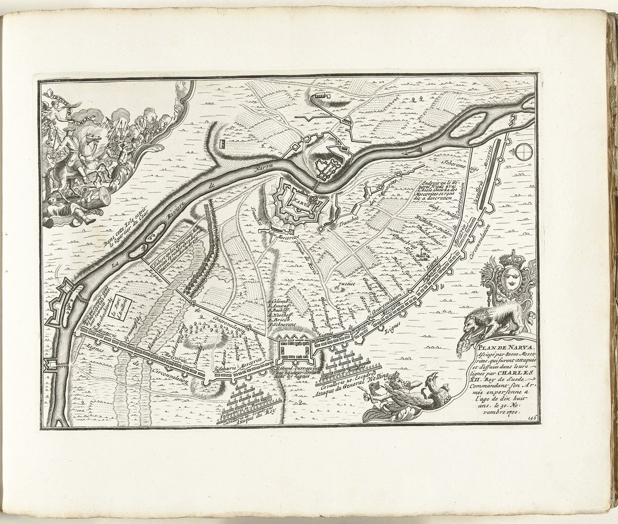 Obléhání Narvy v letech 1700, 1702-1703 od Pieter Mortier