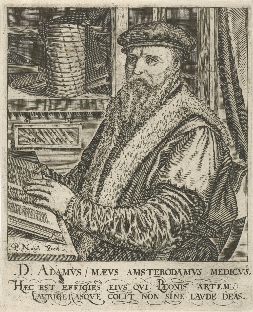 Portrét Adama Maeuse od Pieter Nagel