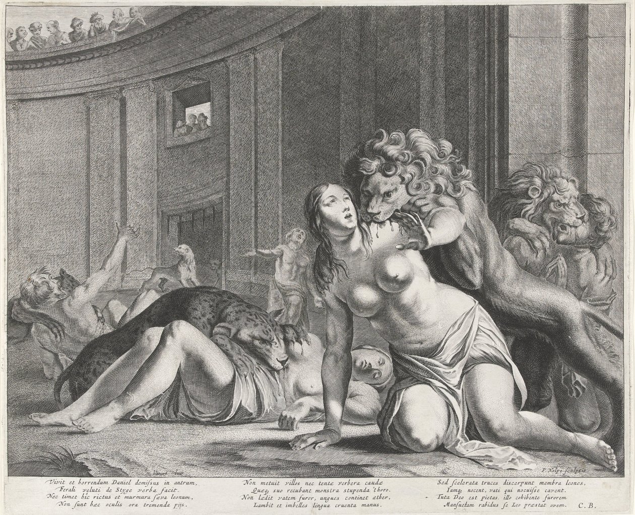 Daniel v jámě lvové od Pieter Nolpe