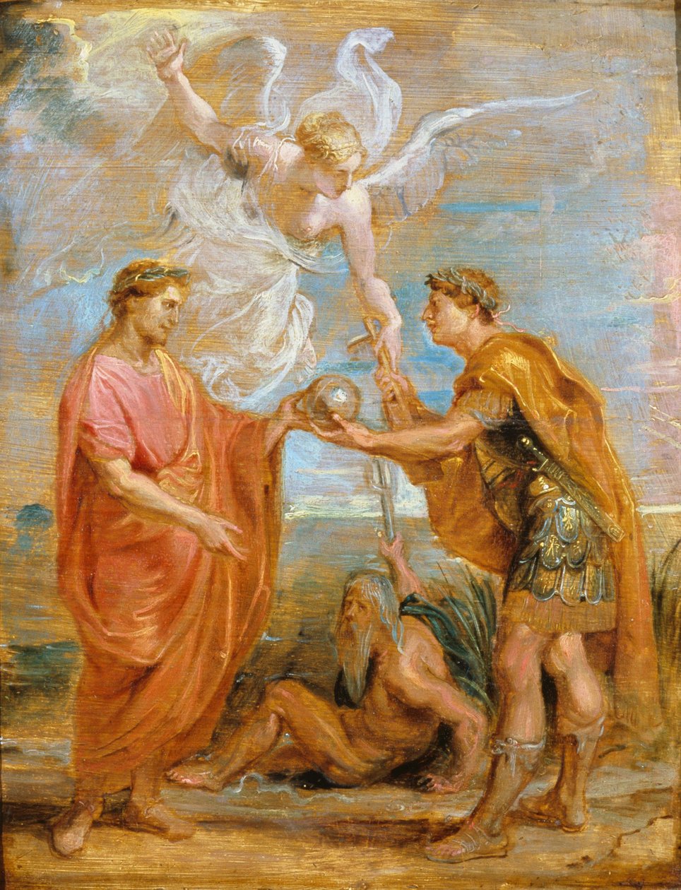 Constantius jmenuje Constantina jako svého nástupce, 1622 od Peter Paul Rubens