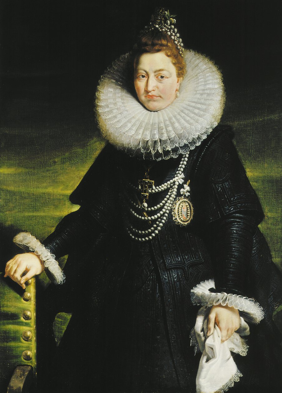 Portrét infantky Isabelly Clara Eugenia ze Španělska 1566-1633, 1616. od Pieter Paul Rubens