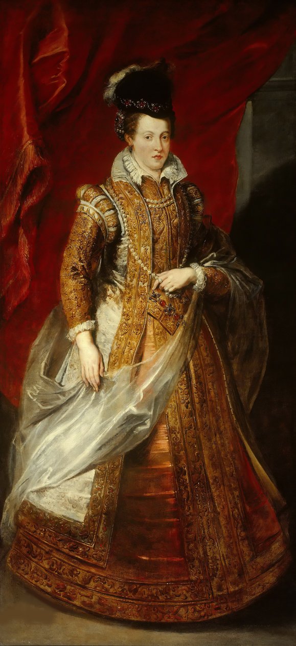 Portrét Joanny Rakouské 1547-1578, velkovévodkyně z Toskánska, mezi 1621 a 1625. od Pieter Paul Rubens