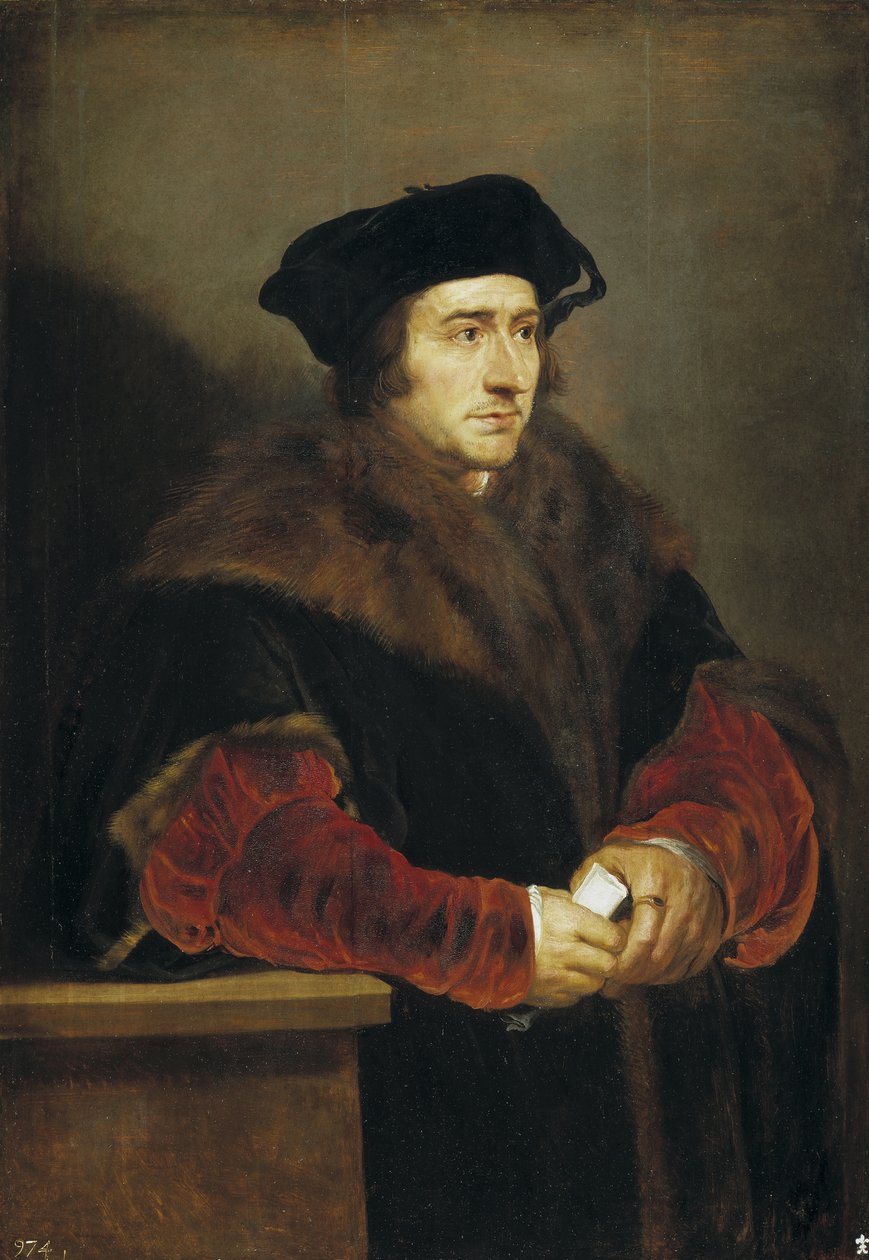 Portrét sira Thomase More, 1625-1630 od Peter Paul Rubens