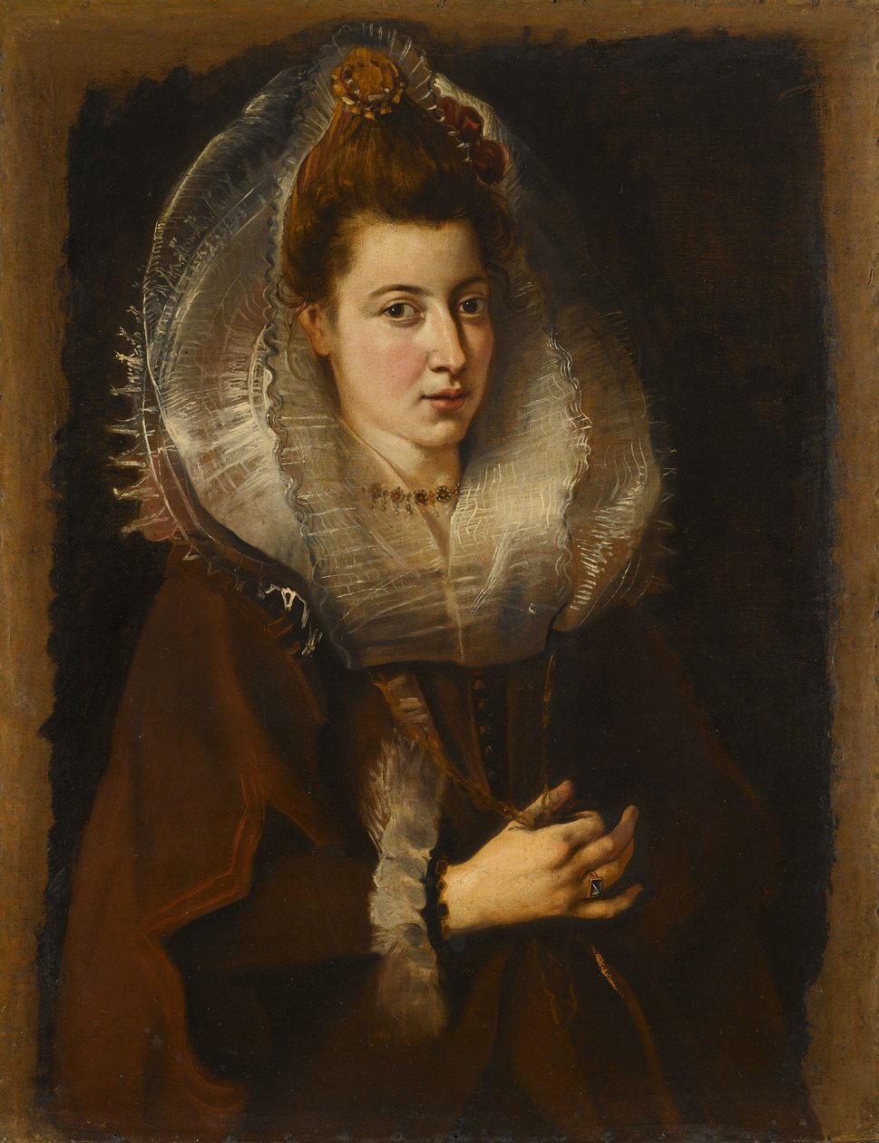 Portrét mladé ženy s řetězem, 1605-1606. od Pieter Paul Rubens