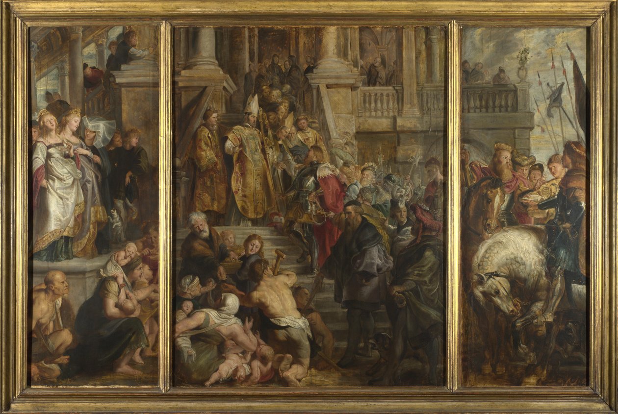 Skica pro hlavní oltář, St Bavo, Gent, 1612 od Peter Paul Rubens