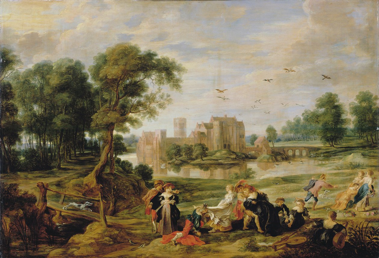 Zámecký park v Ekeren, 1527-1530. od Pieter Paul Rubens